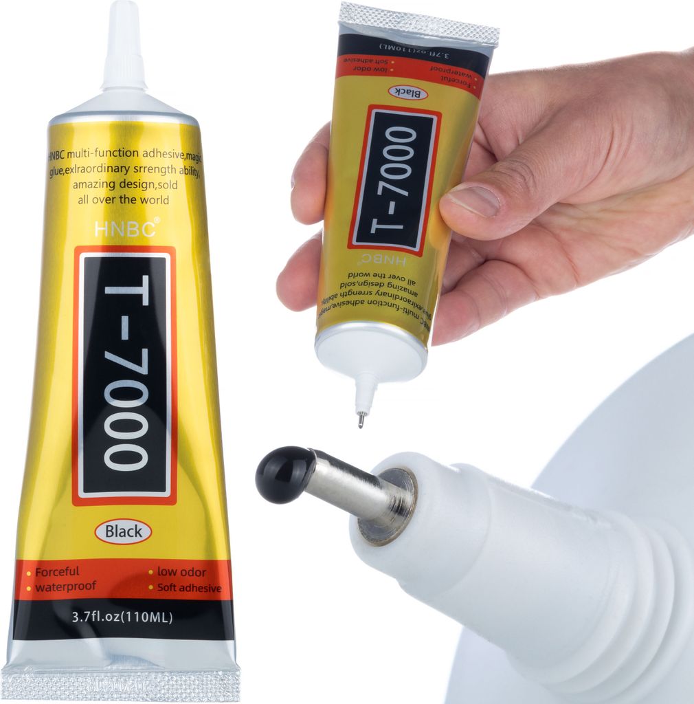 Rosfix Adesivo Universale T-7000 110 ml – Nero, Applicatore Immagine del prodotto 