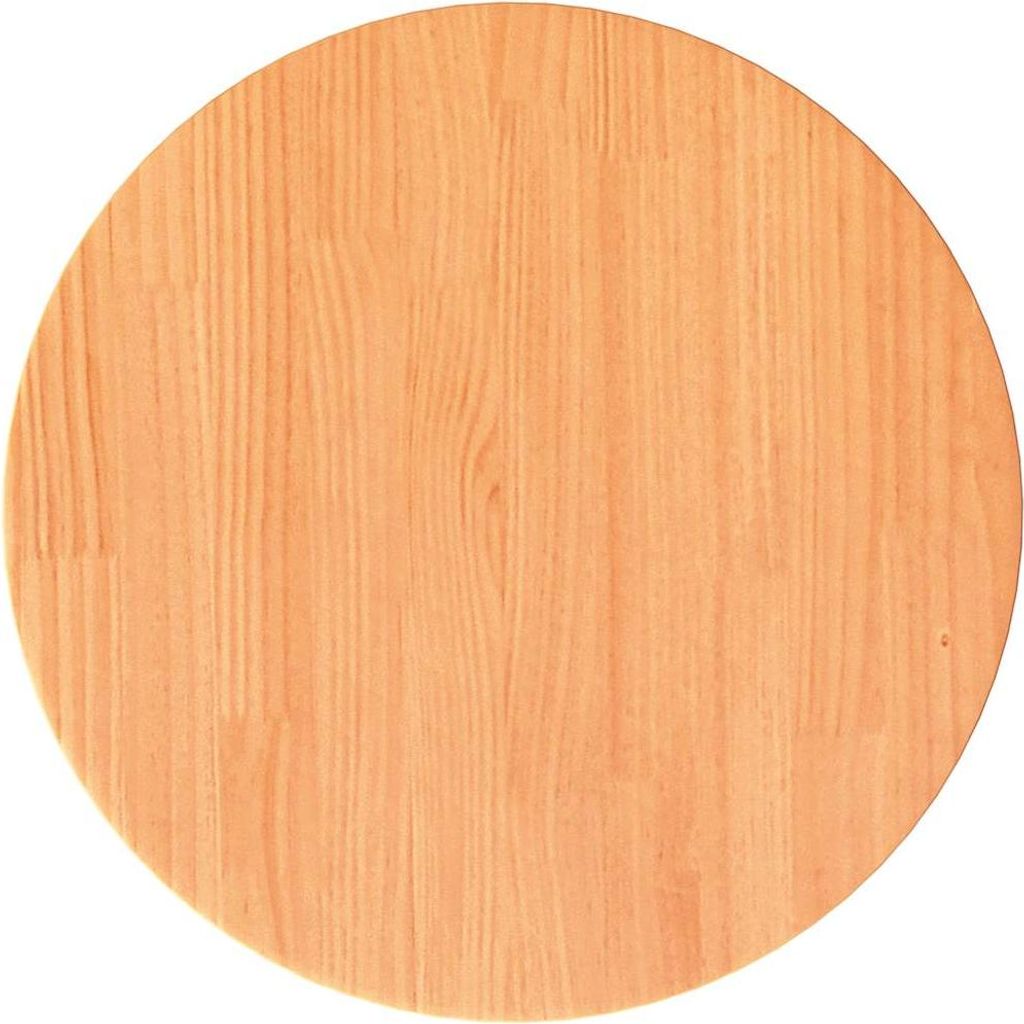 vidaXL Tischplatte Rund Wachsbraun Ø40x2,5 cm Massivholz Produktbild 