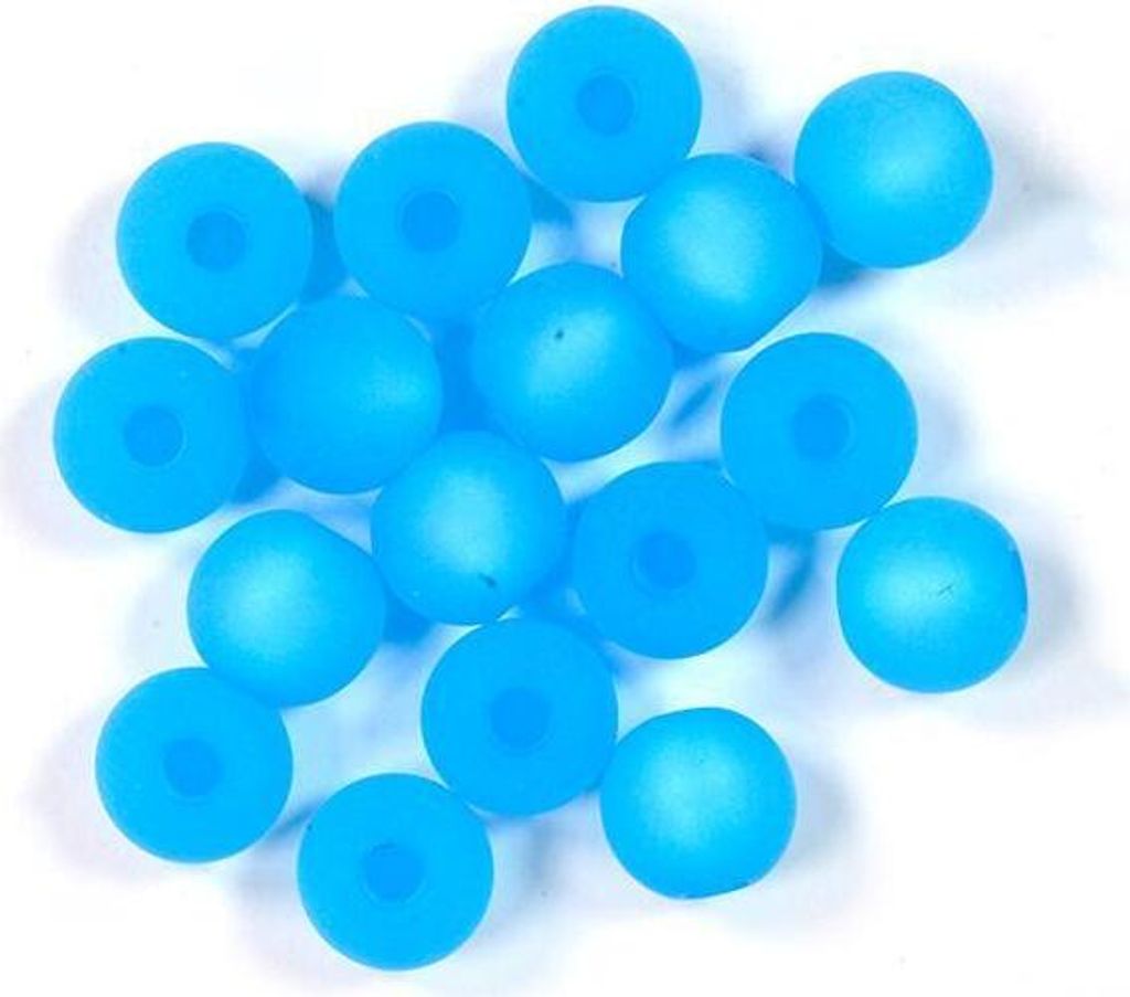 Polaris Perle rund türkis matt 6 mm Lochgröße 1,5 mm Produktbild 