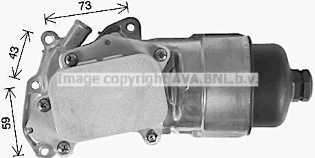 Stop Fuite Huile : Refroidisseur OE 1103K0 pour Ford Focus et Citroën C3