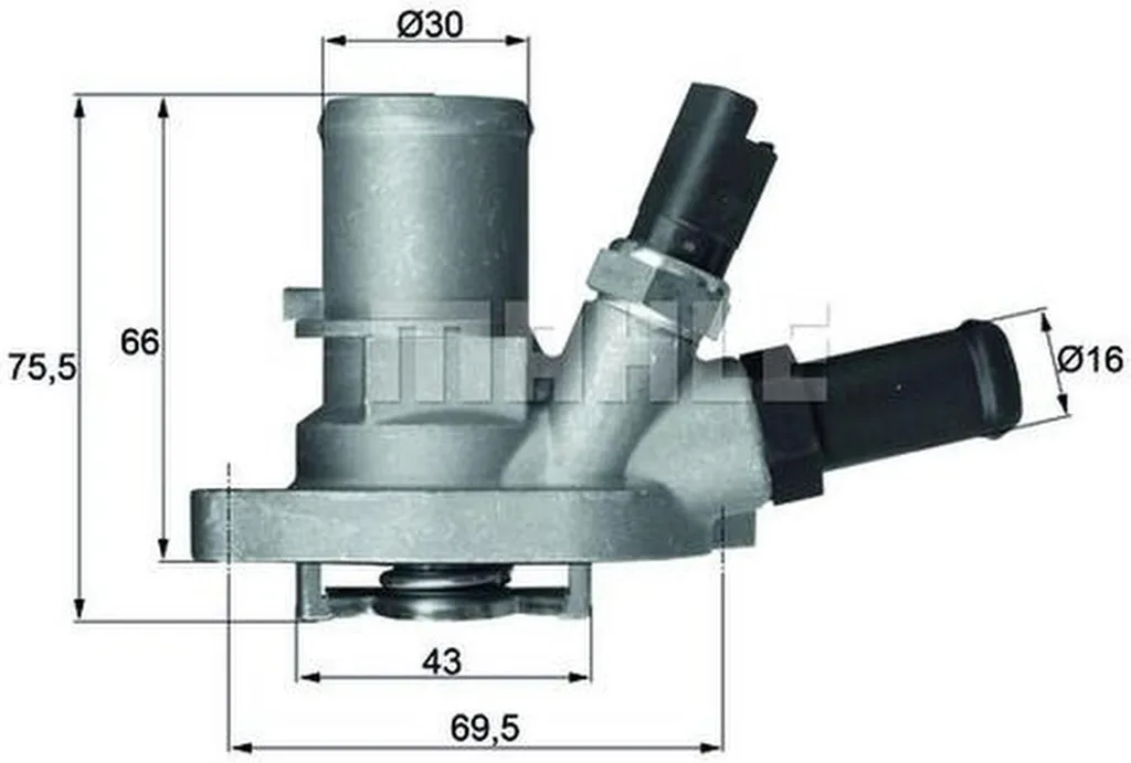 Thermostat de liquide de refroidissement Behr Ti 149 88 haute qualité - 2