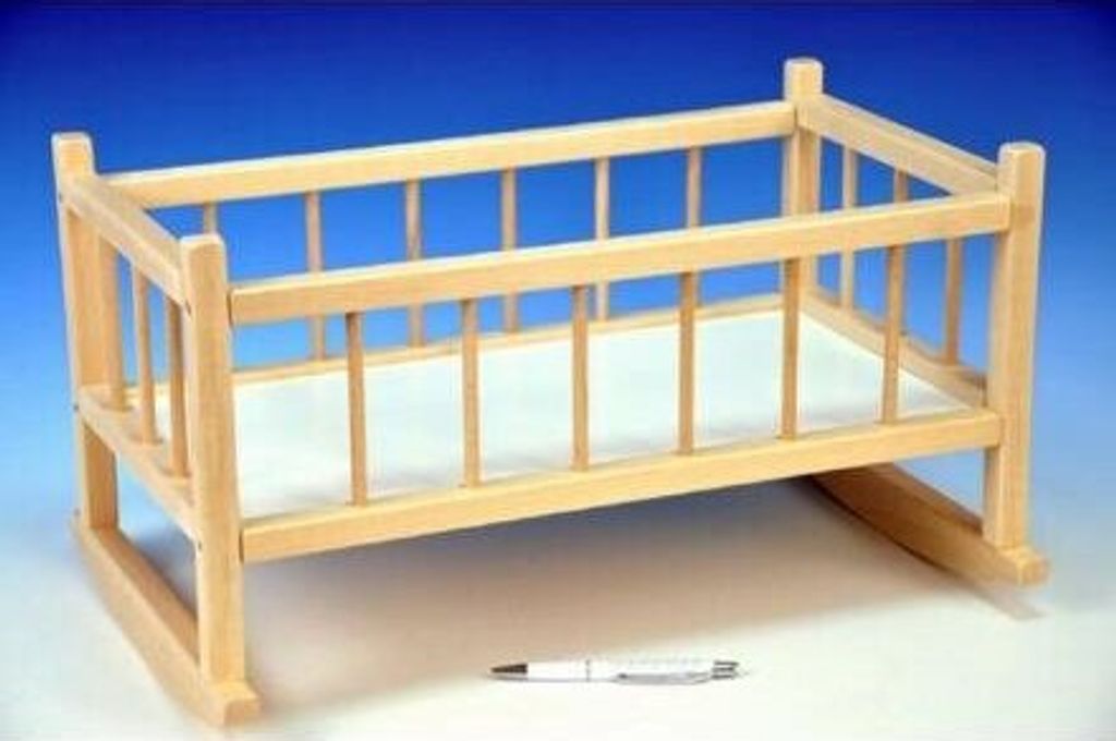 Wiege für Puppen 49x28x27cm