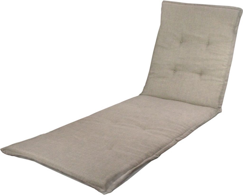Polstr zahradní na lehátko ECRU béžová  190 x 59 cm Obrázek produktu 