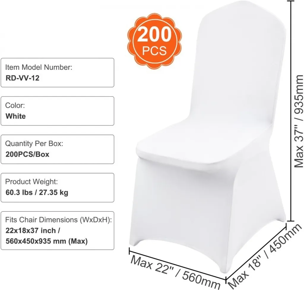 Solution Housses de Chaises pour Cacher les Chaises Pliantes Usées