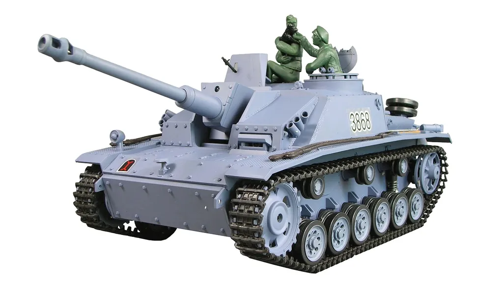 Char RC StuG III Amewi Anti-Interférence avec Batterie Haute Autonomie
