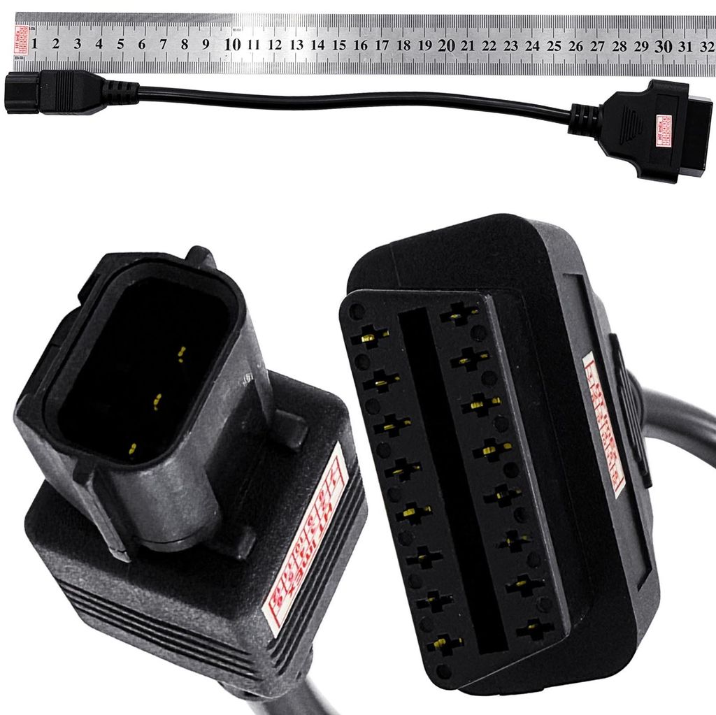 Adapter 3 Pin auf OBD2 16 Pin kompatibel mit Kymco Kawasaki Motorrad Diagnose