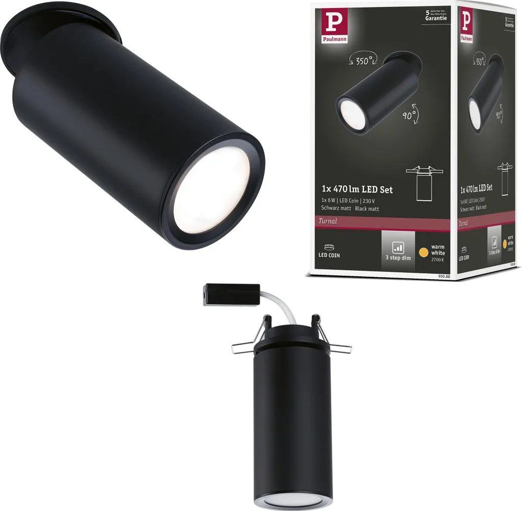 Paulmann Turnal LED 6W - Il Miglior Rapporto Qualità/Prezzo per Incasso