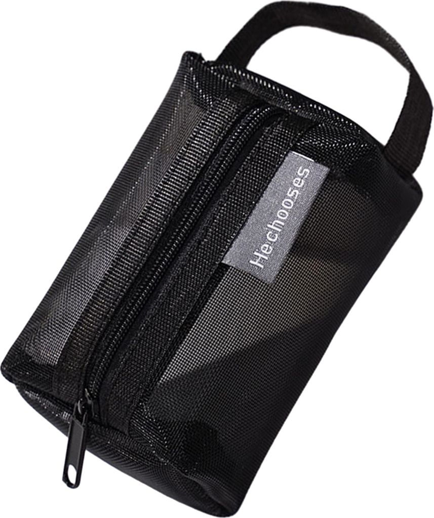 Aufbewahrungstasche, praktische Münzbörse aus Nylonnetz mit Reißverschluss, multifunktionale Organizer-Tasche für Zuhause und unterwegs