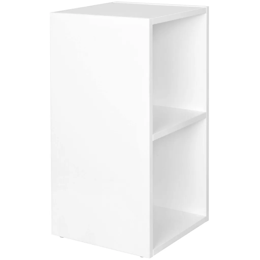 Bibliothèque basse à 2 niveaux petit modèle étagère murale étroite - 6