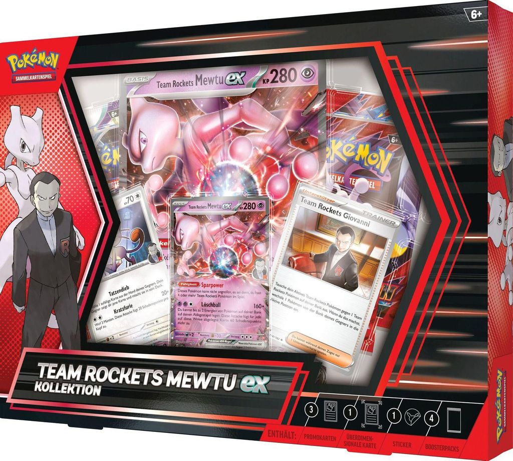 Pokémon-TCG: Team Rockets Mewtu-ex Kollektion Produktbild 