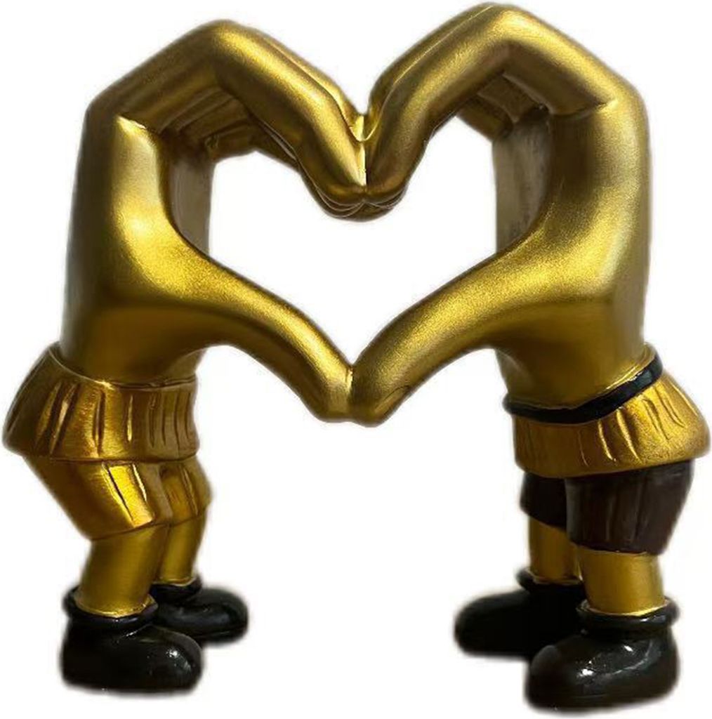 Herzhände-Skulptur, Kunstharz, Liebesgesten-Statue, Schlafzimmer, Wohnzimmer, Tischdekoration, Liebesherz, Valentinstagsgeschenk für Freundin und...