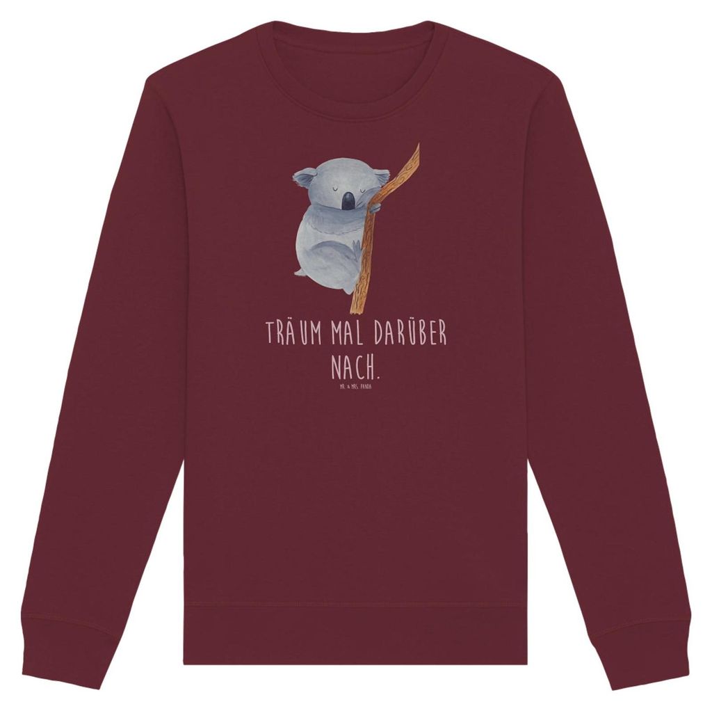 Mr. & Mrs. Panda Baumwoll Pullover Koalabär Größe XS - Burgundy - Geschenk, Bär, Sweater, Traum, Schlafzimmer, Lustige Sprüche, Koala, Träume...