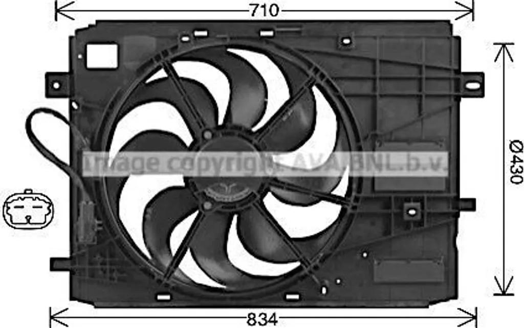 Ventilateur radiateur PE7561 : Stop surchauffe moteur Peugeot 308 II et SW