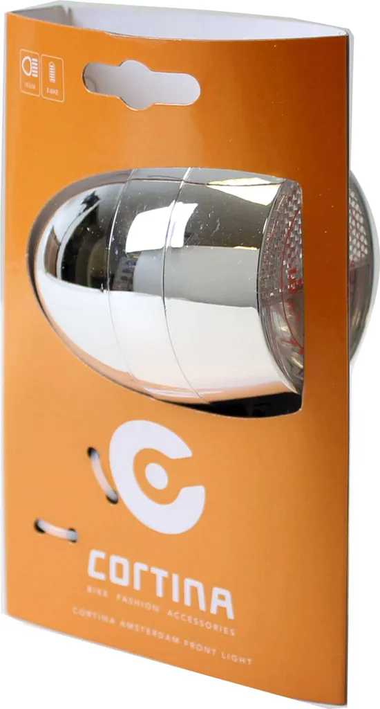 Cortina Koplamp Amsterdam E-Bike Cromo