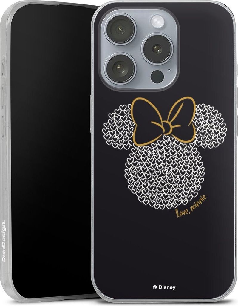 DeinDesign Slim Hülle für Apple iPhone 16 Pro Silikon Case Ultra Dünn Handyhülle Disney Minnie Mouse Muster