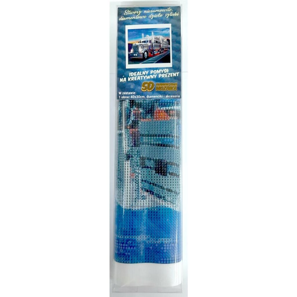 Norimpex Diamant Malerei Silber LKW 30x40cm Produktbild 8