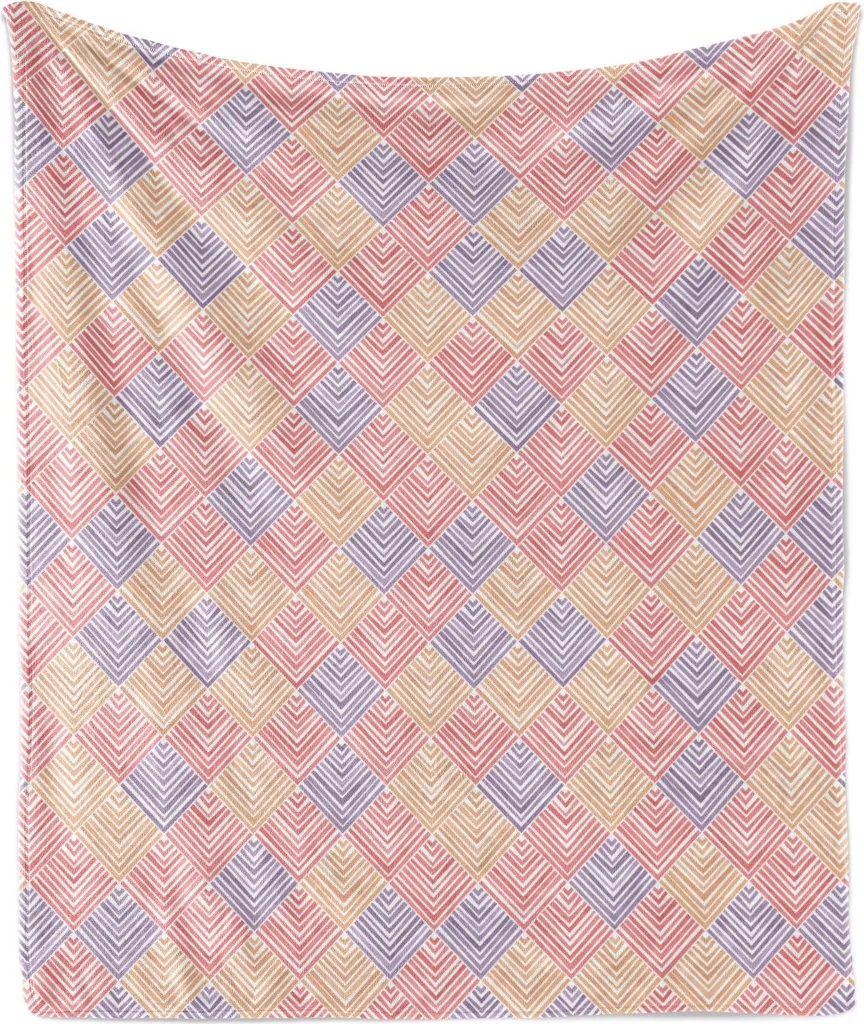 Plaid Arredo Abakuhaus 125x175 cm - Coperta Design Corallo Marrone