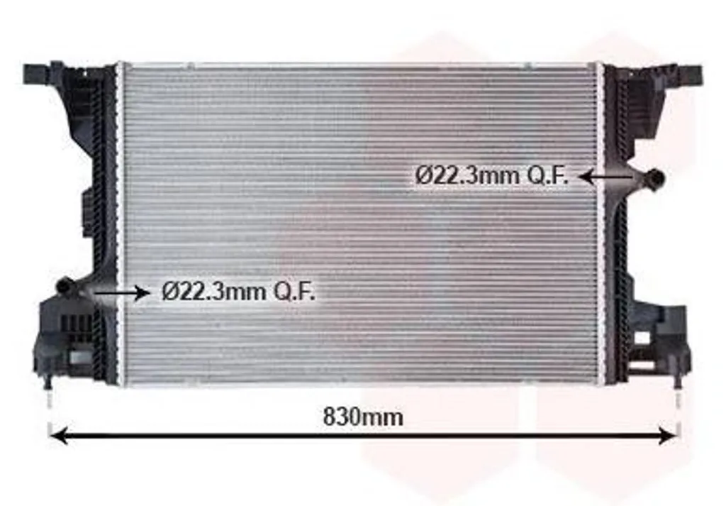Radiateur moteur pour Mercedes Classe A W177 : remplacez la pièce 30012715