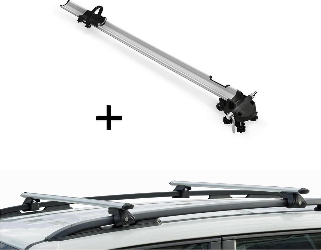 VDP Fahrradträger Bike Pro + Relingträger CRV135 kompatibel mit für Mercedes Classe E Kombi 85-95