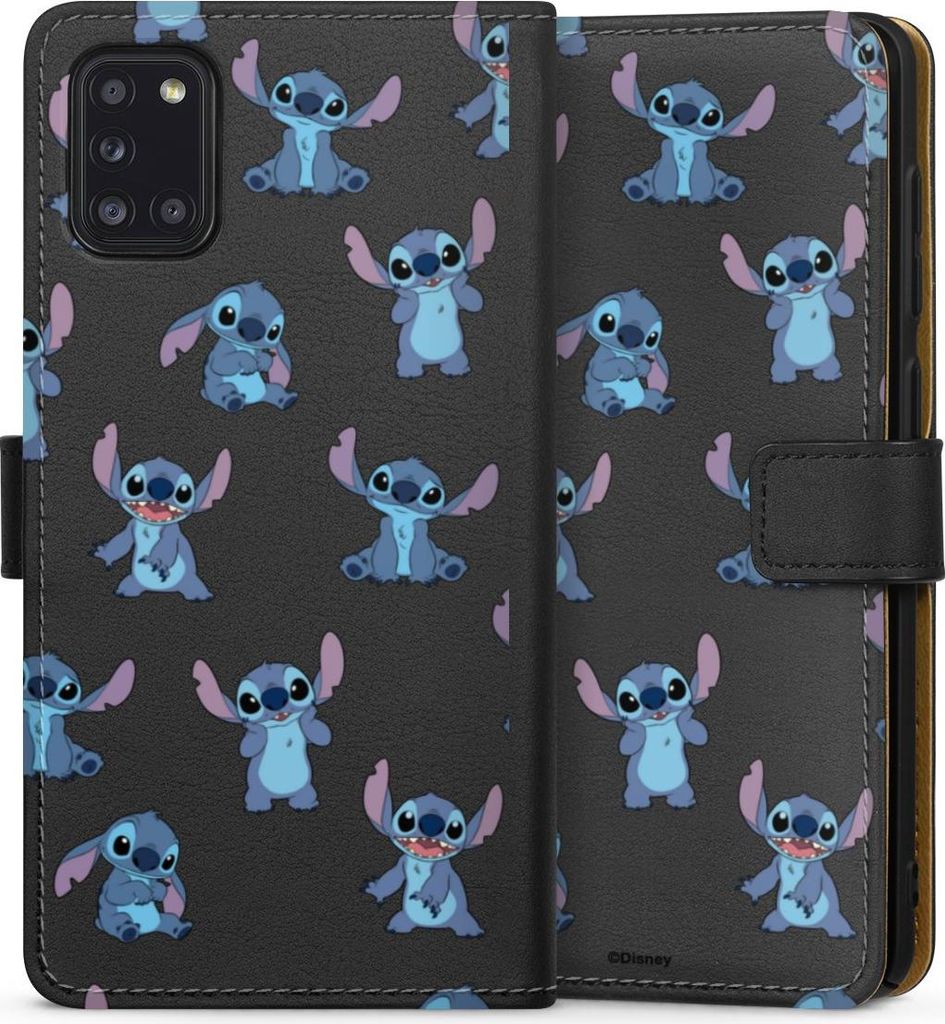 DeinDesign Klapphülle für Samsung Galaxy A31 Handytasche Lederhülle Tasche Disney Offizielles Lizenzprodukt Lilo & Stitch