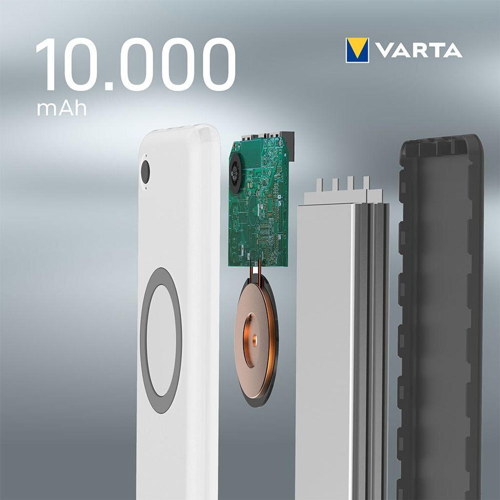 VARTA Zusatzakku "Wireless Power Bank" 10.000 mAh weiß Produktbild 38