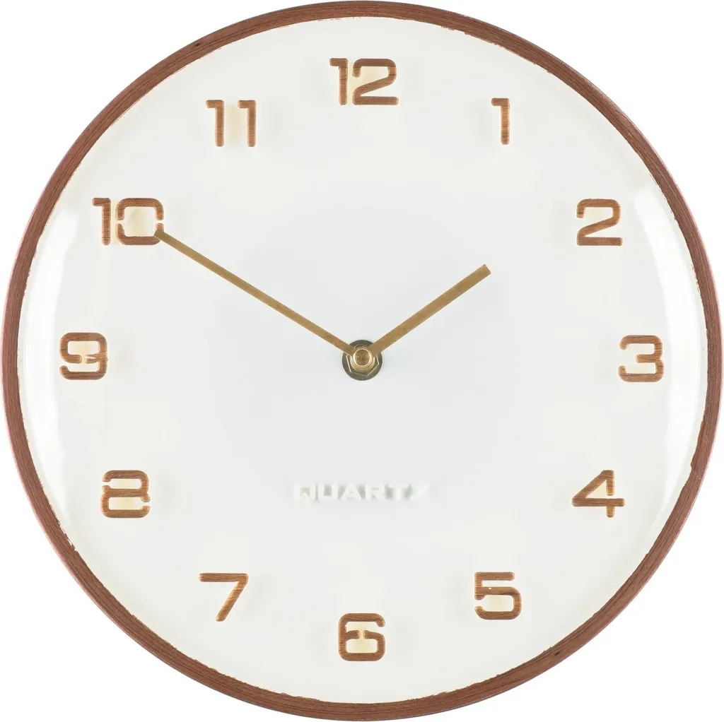 Horloge murale CASERTA Ø 25 cm - Ne soyez plus jamais en retard chez vous