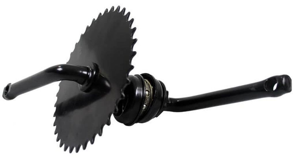Jednoczęściowy mechanizm korbowy Alpina 12 czarny Zdjęcie produktu 