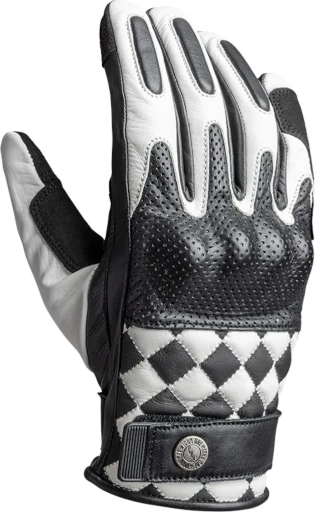 Gants Tracker Race Leather White : Protection et Confort contre la Chaleur
