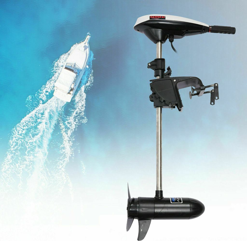 Außenbordmotor Elektromotor Bootsmotor Bürstenmotor Außenborder Motor Fischermotor für Angelboot, Schlauchboot, Boot, Bootsmotor Angelmotor Sch...