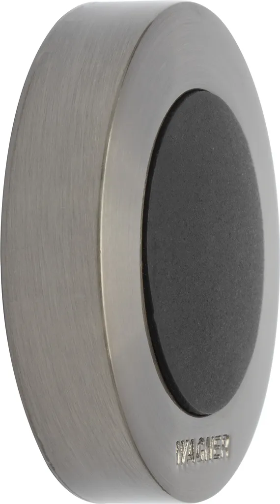 Butée de porte Wagner 15513811 antidérapante en zinc et gomme noire