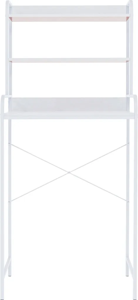 Étagère à linge métallique blanche pour optimiser les petits espaces - 4