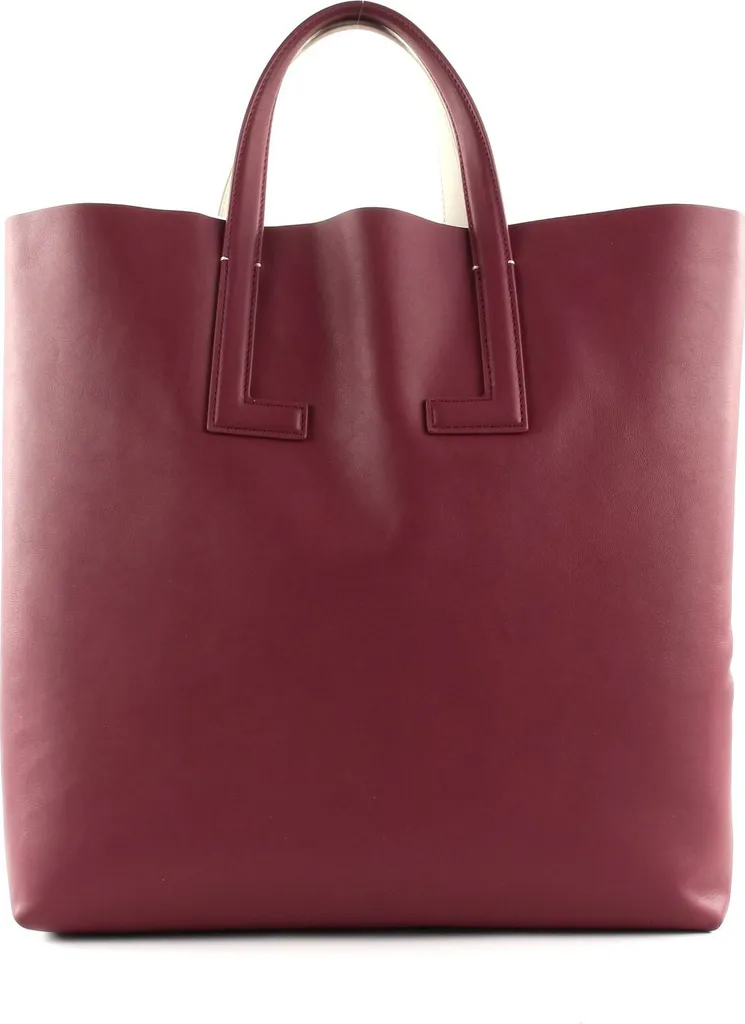 Sac à épaule Lacoste en Cuir Premium Blanc et Rouge Style Défilé Pro