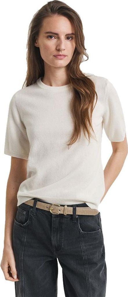 Gant 4805351 Kurzarm-t-shirt Beige XS Frau Beige XS