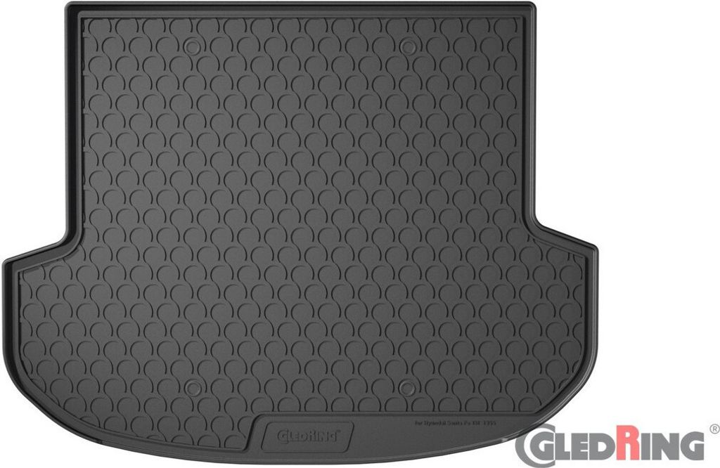 Gledring Laderaum-/ Kofferraumwanne Matte Gummi für HYUNDAI Santa Fé IV