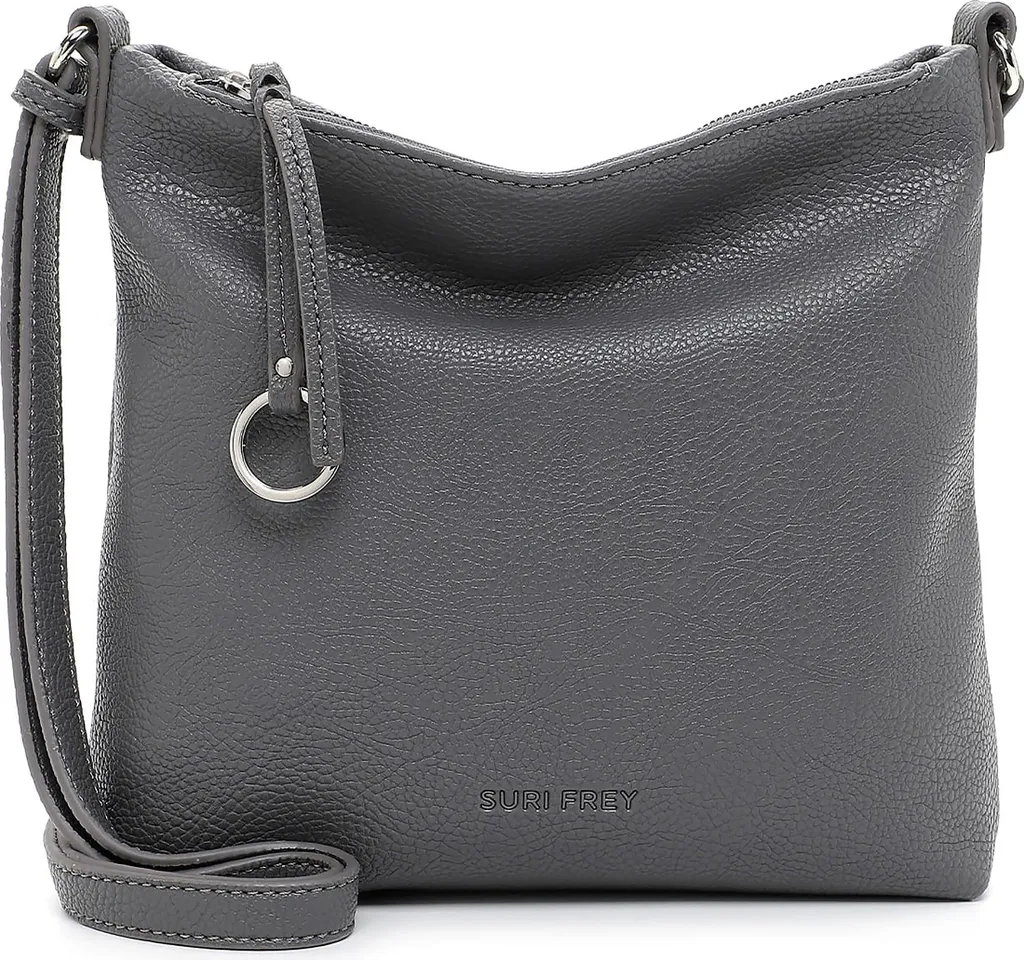 Petit sac à épaule SURI FREY Debby gris anthracite avec bandoulière réglable