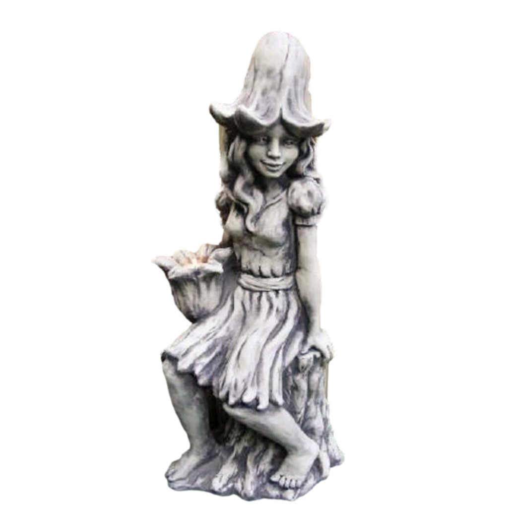 Schöne Glockenblume aus Steinguss Neu Frostfest Witterungsbeständig 24-50045