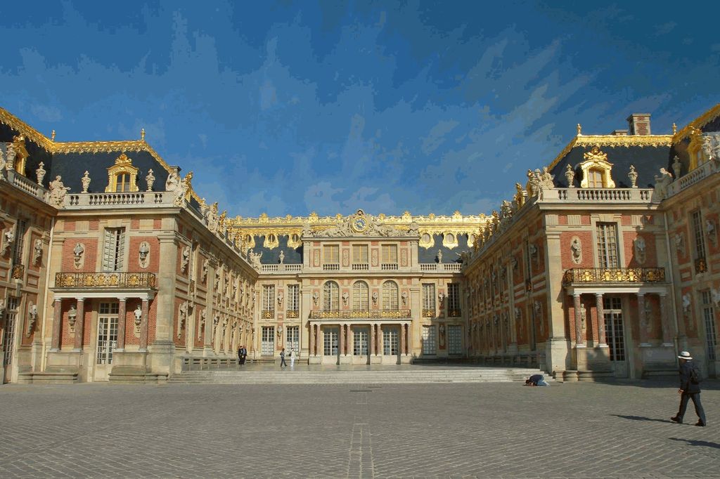 Vlies Fototapete VERSAILLES 375 x 250 cm (inkl. Kleister) - Vlies Tapete, Wandtapete, Wandbilder - Tapete für Wohnzimmer Schlafzimmer, Büro, Küc...