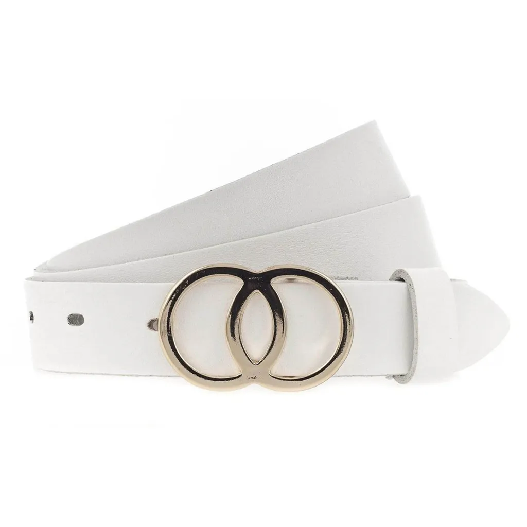 Offerta Cintura Vanzetti Pelle Bianca 28mm W85 - Spedizione Gratuita