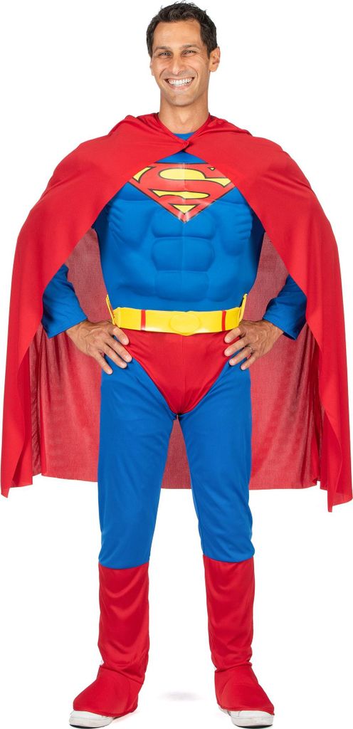 Adult Deluxe Musclechest Superman Costume - Size L
