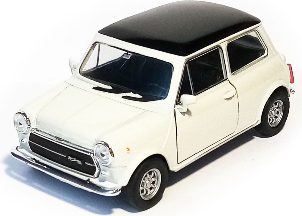 MINI COOPER 1300 Modellauto 10,5cm Metall Modell Auto Spielzeugauto 13 (Weiss)