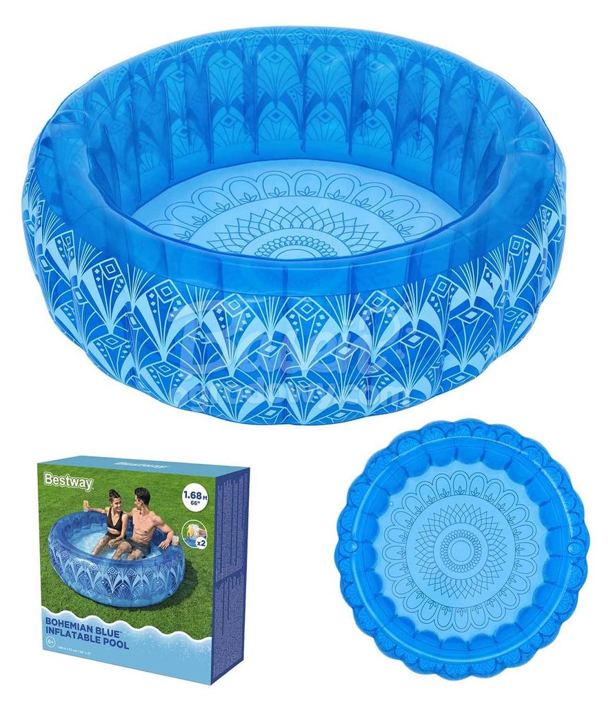 Bestway® Family Pool Bohème Ø 168 x 53 cm Produktbild 