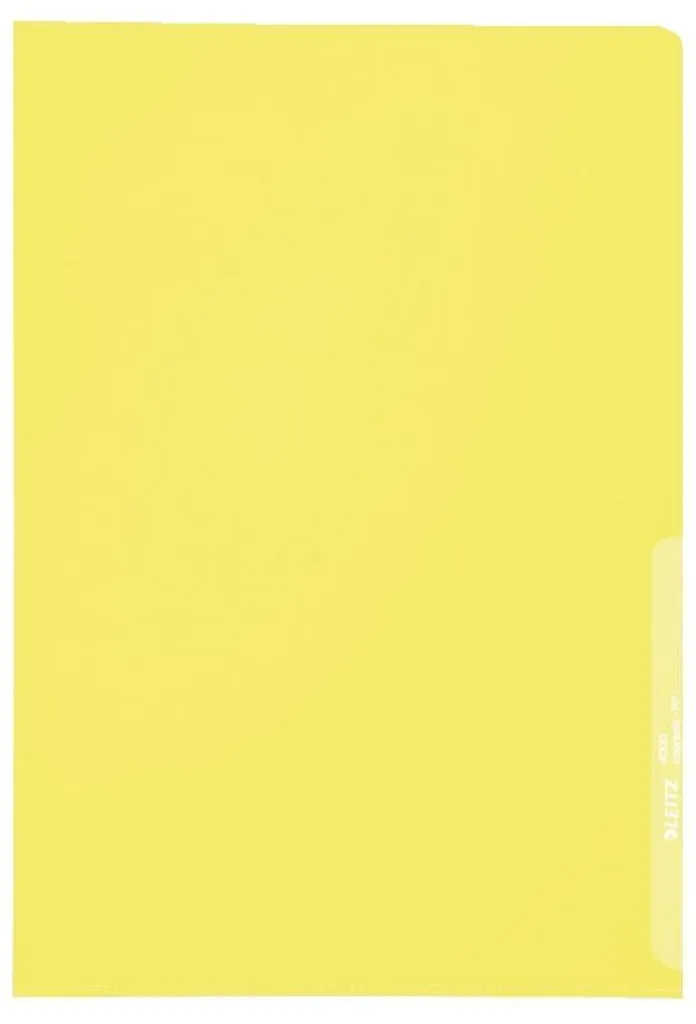 Pochette A4 Anti-Reflet Jaune Leitz - Protégez vos Documents Fragiles