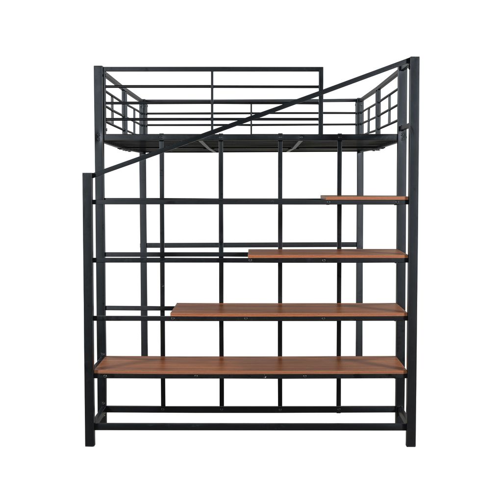 Łóżko na poddaszu Flieks 140x200cm ze schodami, łóżko Zdjęcie produktu 6