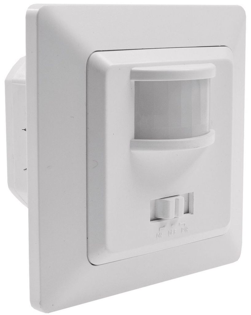 ChiliTec 22780 MILOS Bewegungsmelder 160°, weiß matt LED geeignet, 250V, Unterputz, 3-Draht