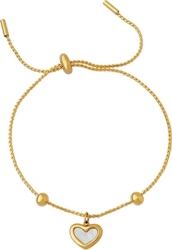 Elegantes Roségold Armband Vesna mit Herzanhänger für Damen KP34252