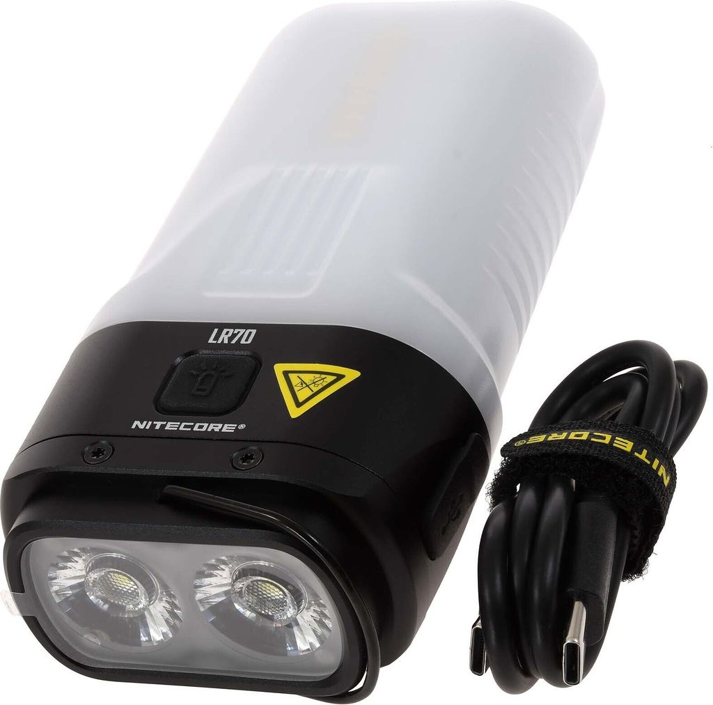 Nitecore LR70 LED-Taschenlampe mit Powerbankfunktion 10Ah