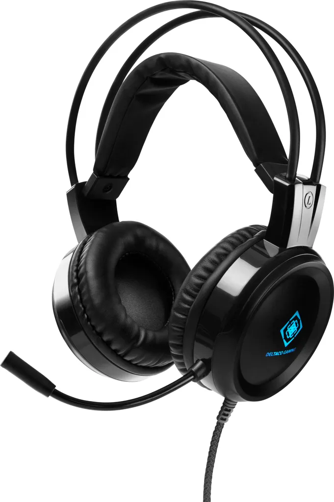 Casque de jeu audio 2.0 DELTACO GAM-105 avec son stéréo haute fidélité