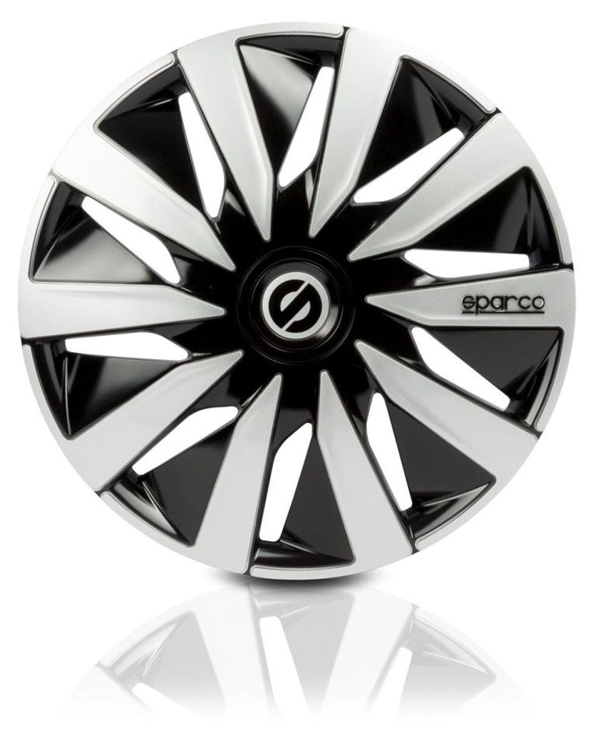 Sparco Radkappen 15 Zoll Lazio Schwarz Silber 4x Produktbild 