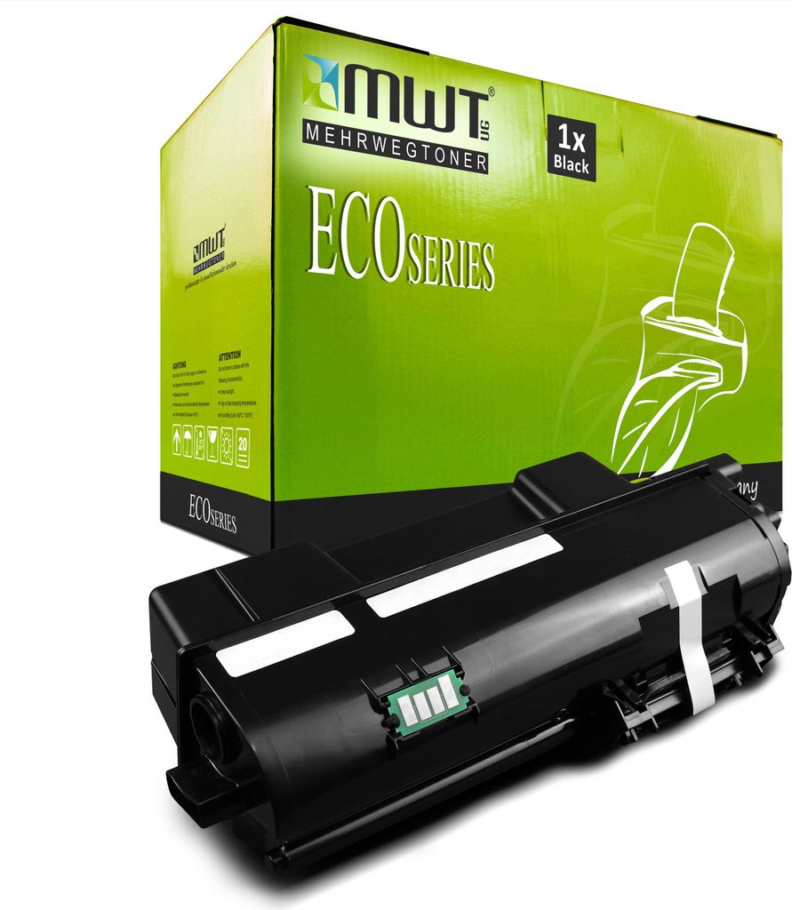 1 Mehrwegtoner kompatible Lasertoner ersetzt Kyocera TK-1160 1T02RY0NL0 Schwarz