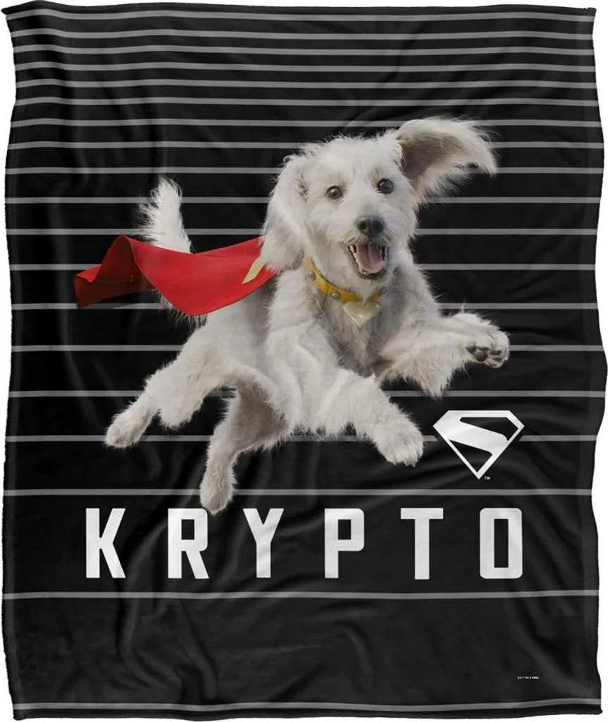 Plaid Superman Supersoft TV23987 Noir et Blanc Douceur Soyeuse Unique